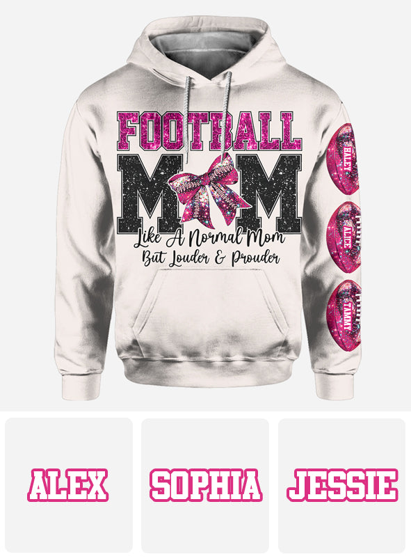Football Mom - Personalized Football All Over Shirt
