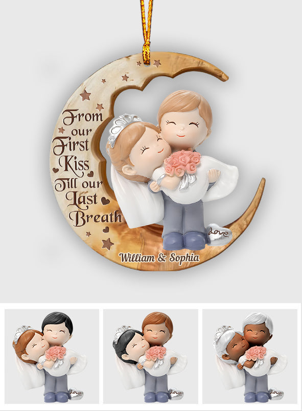 I Love You To The Moon - Personalized Couple Ornament