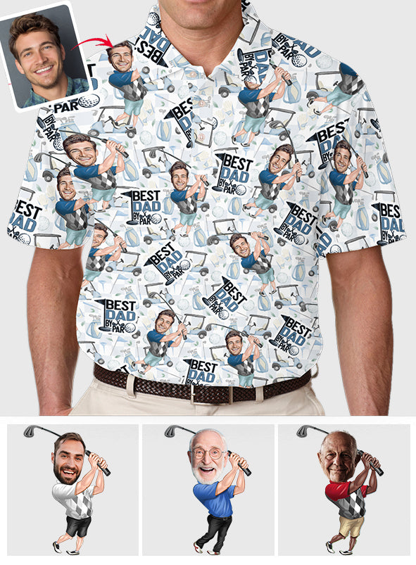 Best Dad By Par - Personalized Golf Polo Shirt