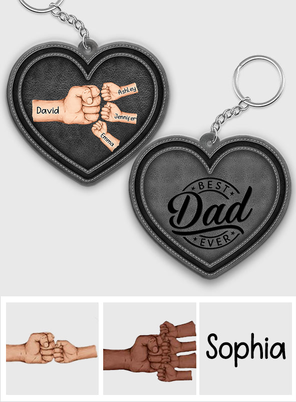 Best Dad/ Grandpa/ Papa... Ever - Personalized Father Keychain