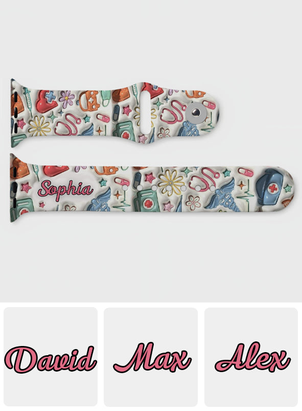 Nurse Life - Personalized Nurse Apple Watch Band