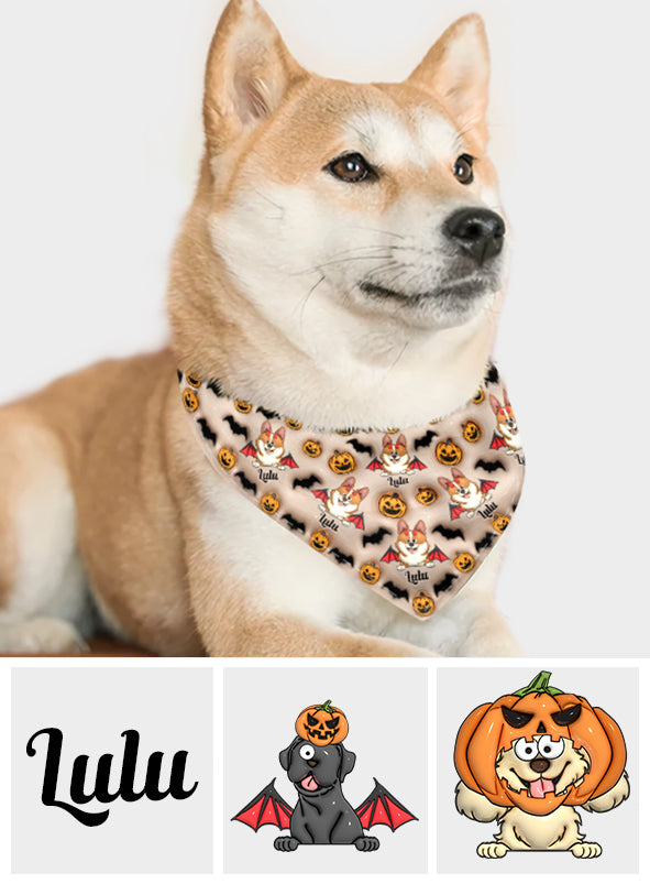 Halloween Cute Dog - Personalized Dog Pet Bandana