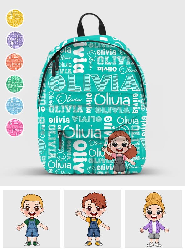 Any Name - Personalized Kid Backpack