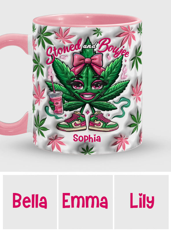 Stoned And Boujee - Personalized Weed Accent Mug
