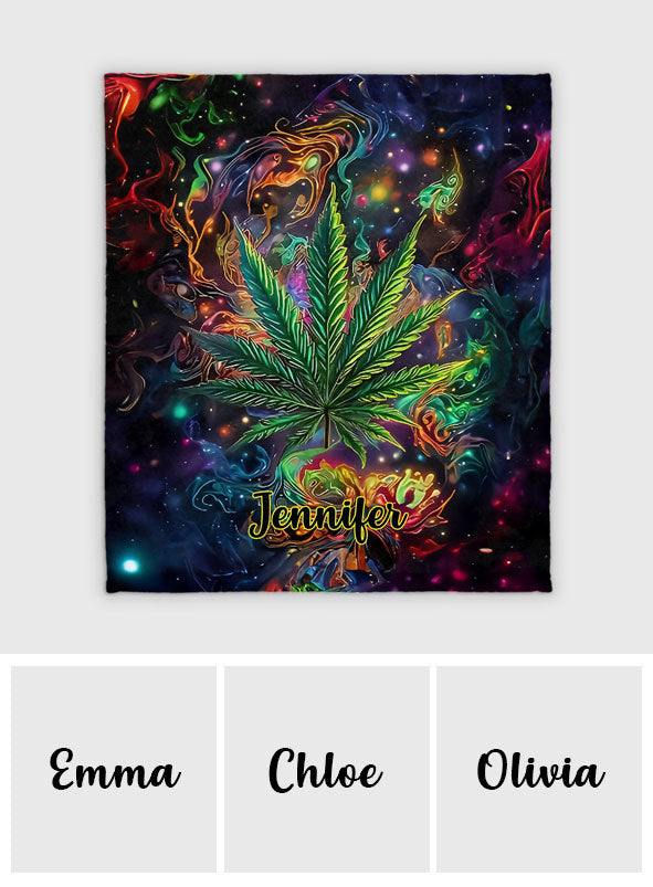 Stoner Chick - Personalized Weed Blanket