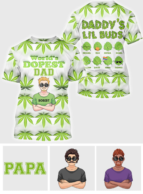 Dopest Dad Ever - Personalized Father All Over Shirt