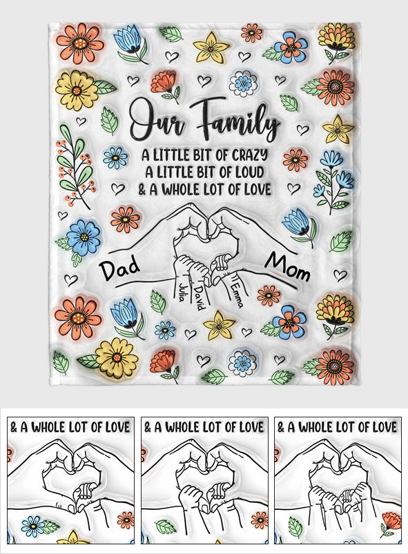 Our Family - Personalized Family Blanket