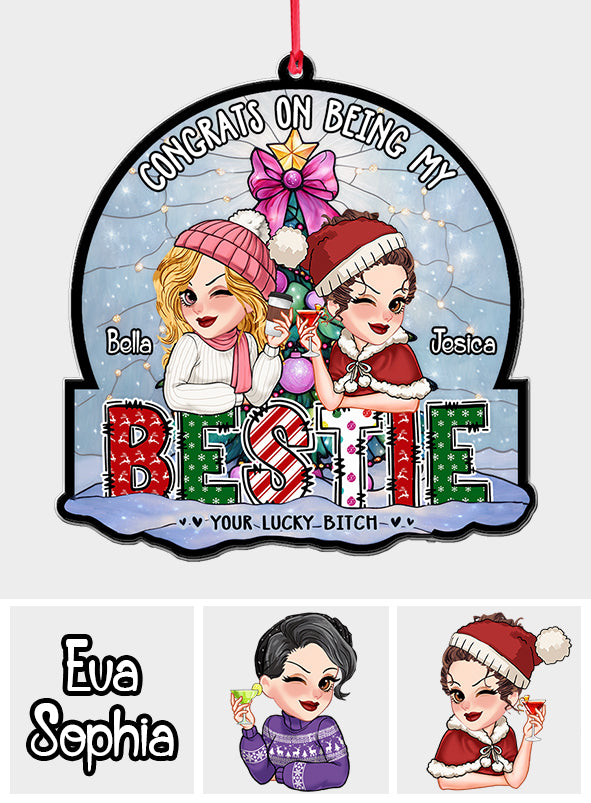 We Are More Than Friends We Are Like A Really Small Gang - Personalized Bestie Custom Shaped Ornament