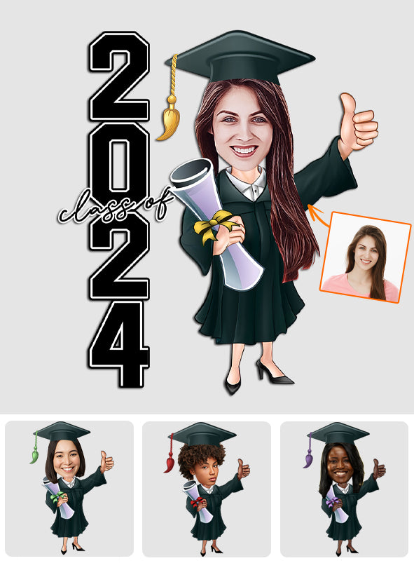 Class Of 2024 - Personalized Graduation Decal Die Cut