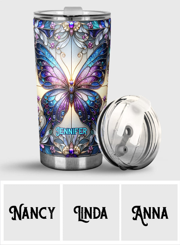 Beautiful Butterflies - Personalized Butterfly Tumbler