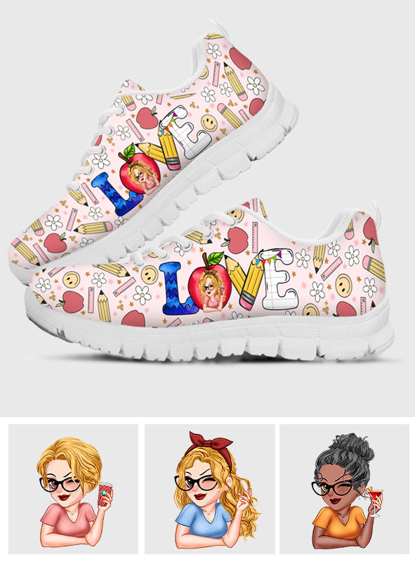 Love Teaching Life - Personalized Teacher Sneakers