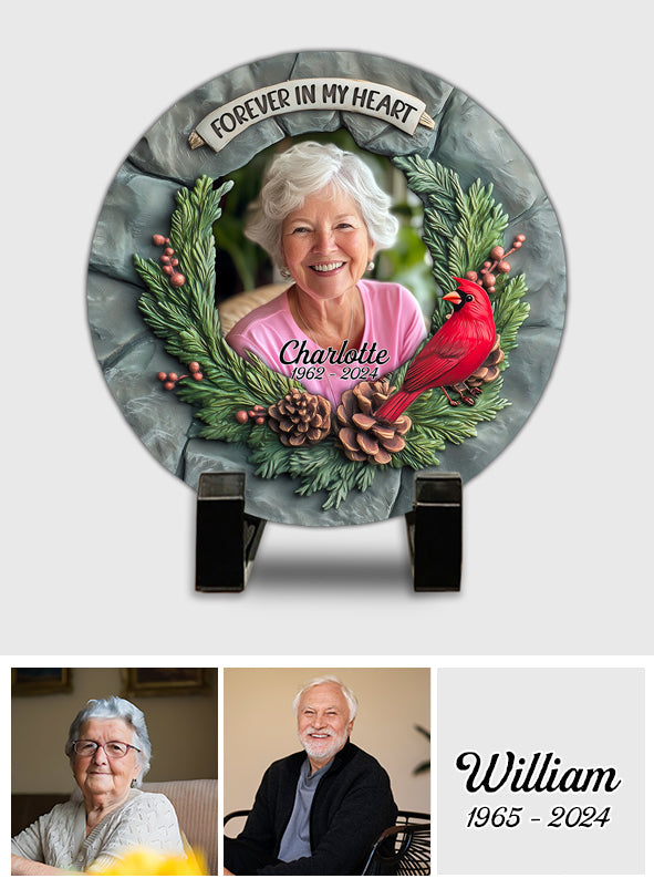 In Loving Memory - Personalized Memorial Round Shaped Stone