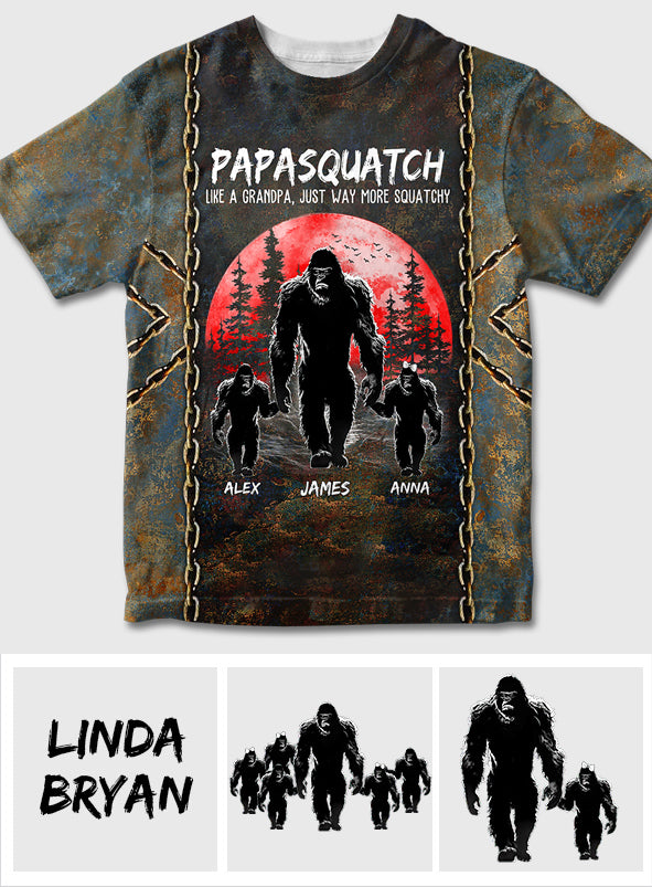 Grandpasquatch - Personalized Father All Over Shirt