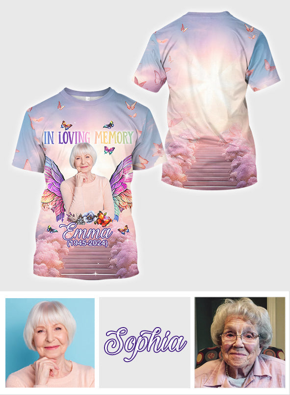 In Loving Memory - Personalized Memorial All Over Shirt