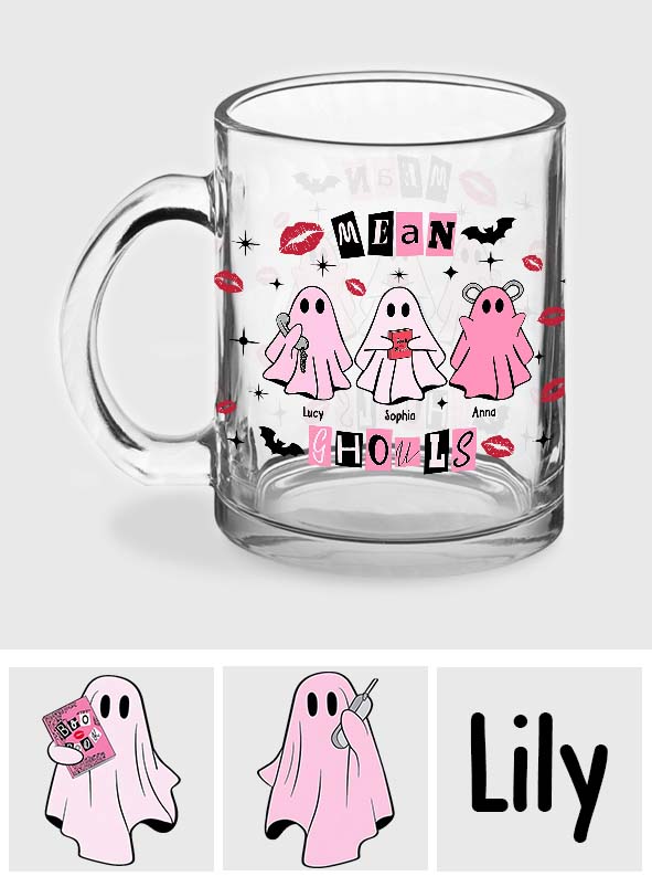 Mean Ghouls - Personalized Bestie Glass Mug