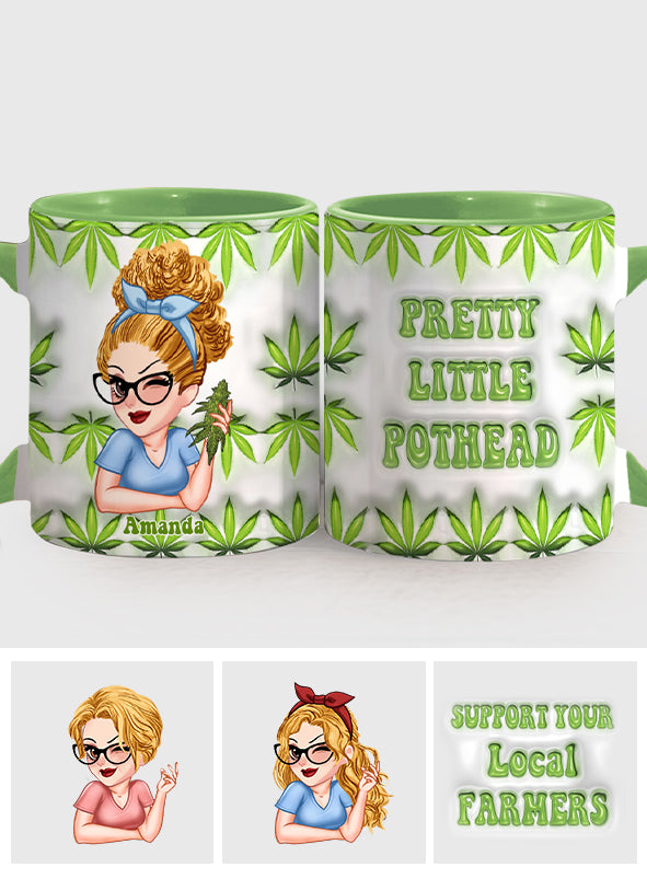Pretty Little Pothead - Personalized Weed Accent Mug