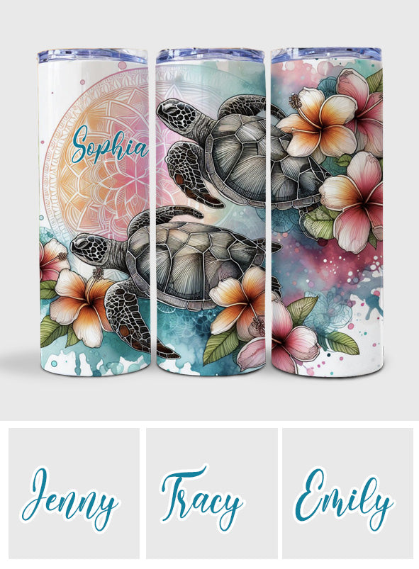 Love Turtles - Personalized Turtle Skinny Tumbler