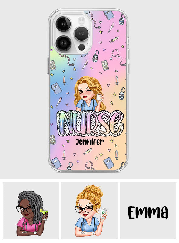 Nurse Life - Personalized Nurse Clear Phone Case