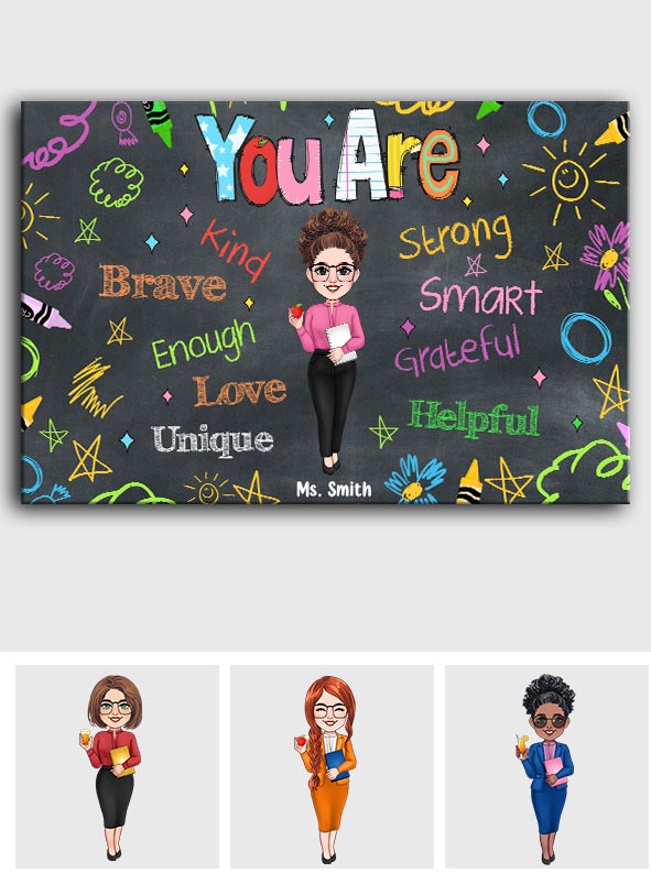 In This Class You Are Loved - Personalized Teacher Canvas And Poster