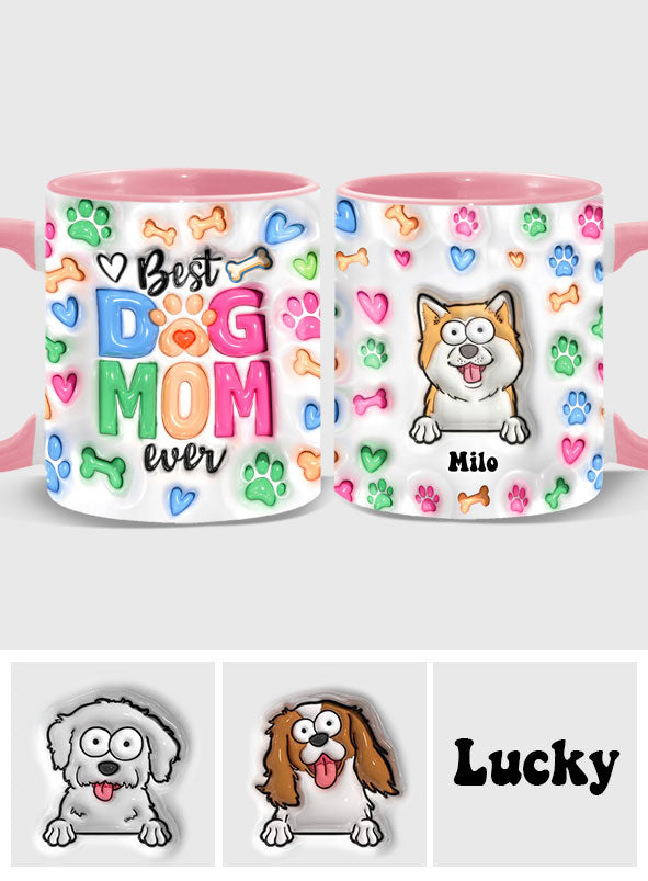 Dog Mom Life - Personalized Dog Accent Mug