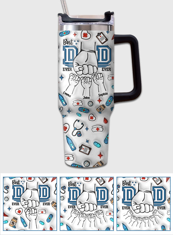 Best Dad Ever - Personalized Father Tumbler With Handle