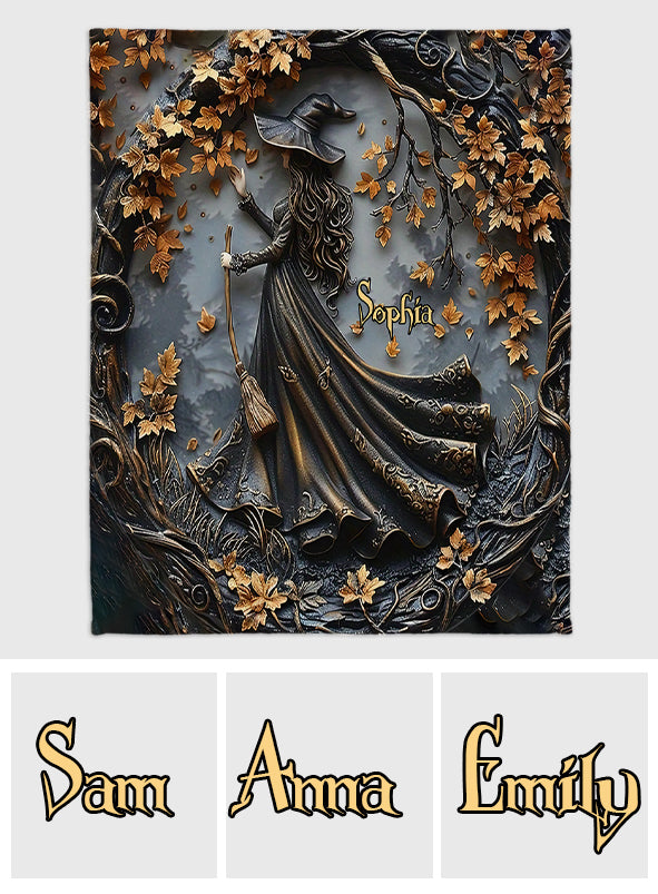 Beautiful Witch - Personalized Witch Blanket