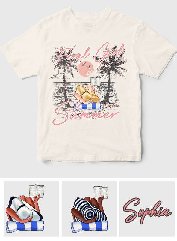 Feral Girl - Personalized Sea Lover T-shirt And Hoodie