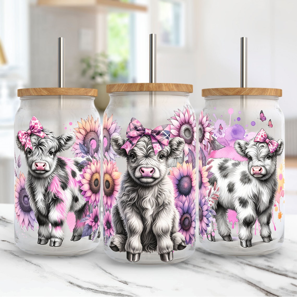 Highland Cow Lover Highland Cow Can Glass 0624