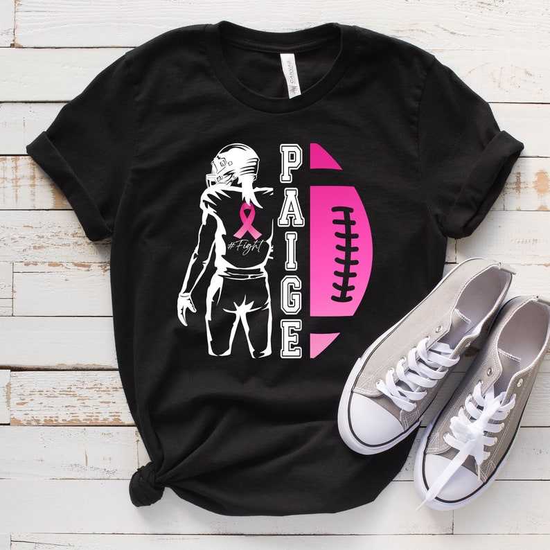 Breast Cancer Awareness Shirt, Football Pink Ribbon Shirt For Breast Cancer Fighter Breast Cancer Awareness T-shirt & Hoodie 0924