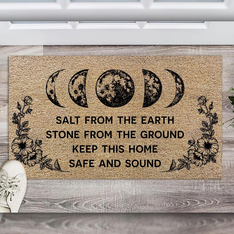 Salt From The Earth Doormat, Halloween Doormat Halloween Doormat 0924