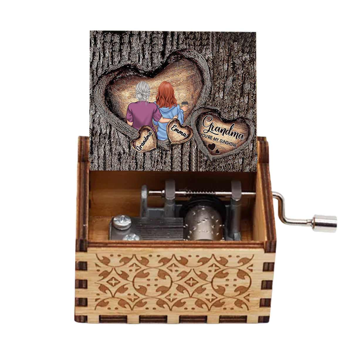 You Are My Sunshine - Personalized Grandma Hand Crank Music Box