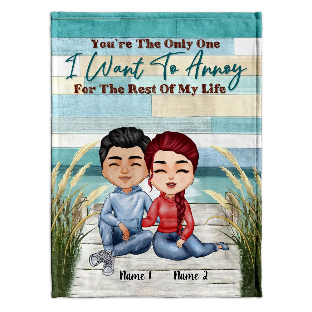 You're The Only One - Personalized Couple Blanket