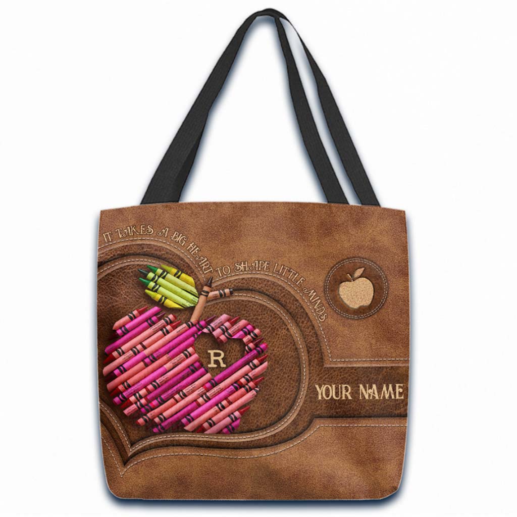 It Takes A Big Heart Personalized Tote Bag