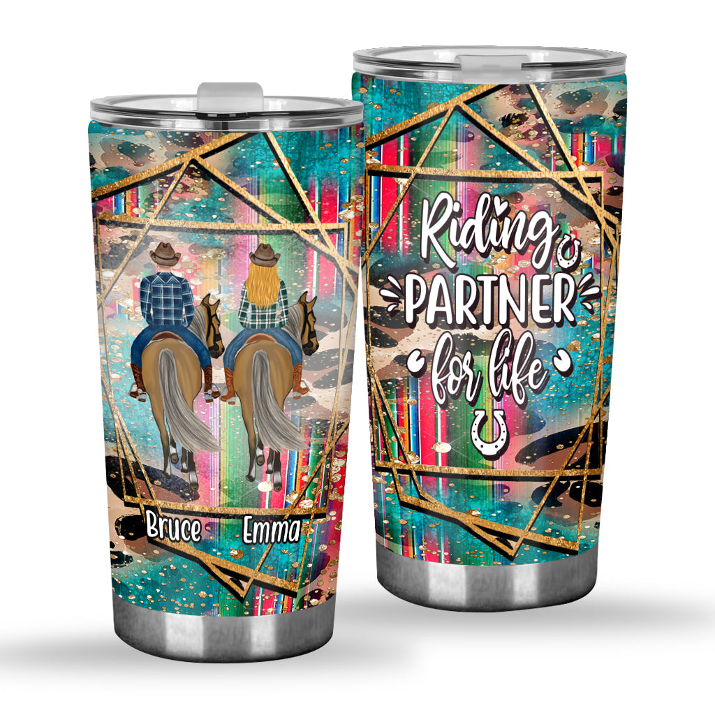 Riding Partner For Life - Personalized Horse Tumbler