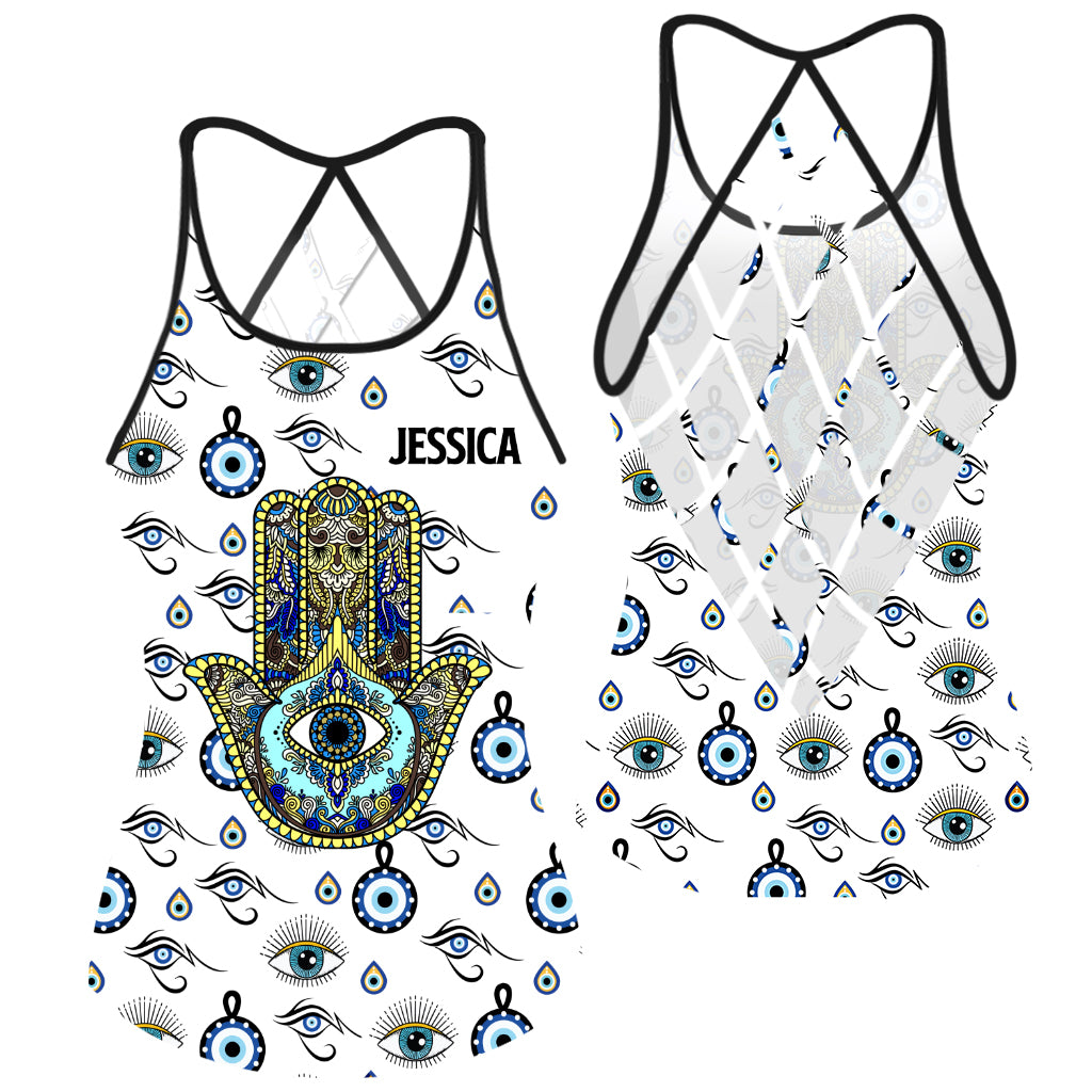 Namaste - Personalized Yoga Cross Tank Top