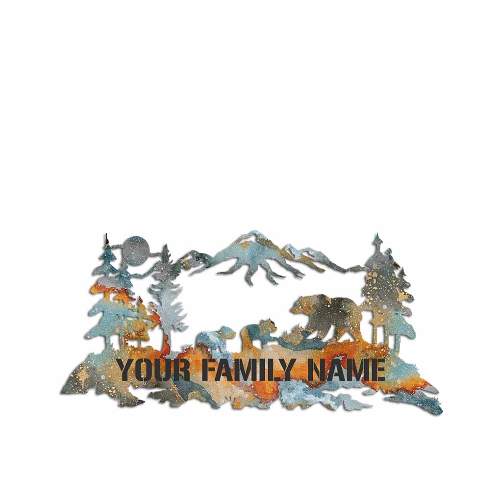 Camping Family - Personalized Decal Die Cut