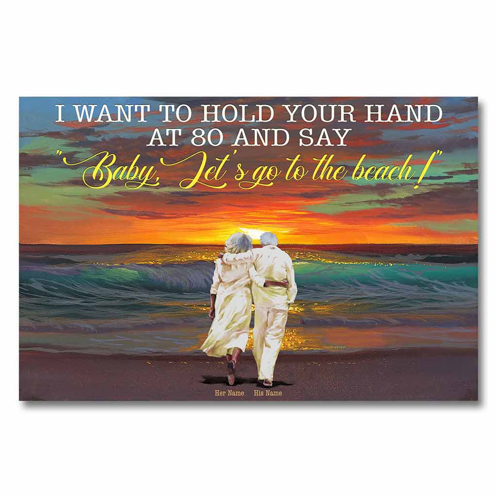 I Want To Hold Your Hand - Personalized Sea Lover Poster