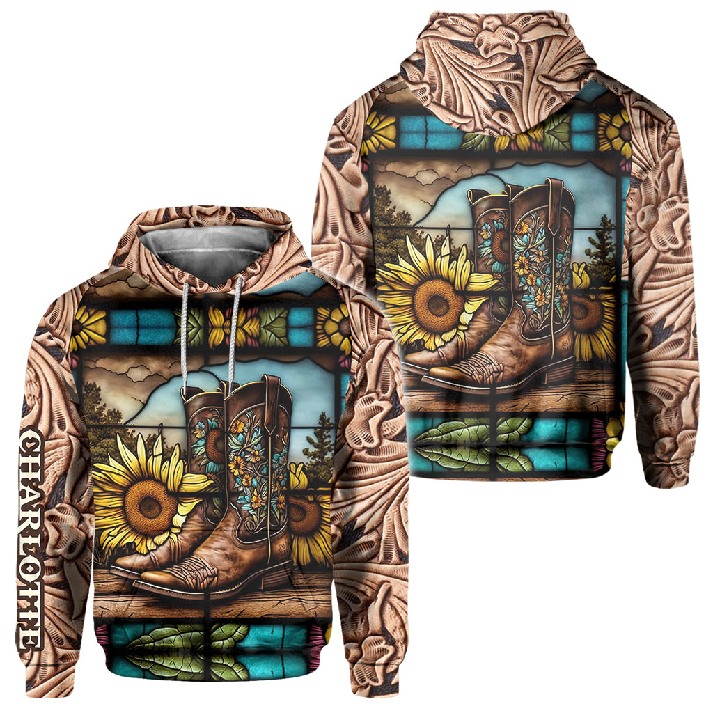 Vintage Country Boots Horses Lovers - Personalized Horse All Over Shirt