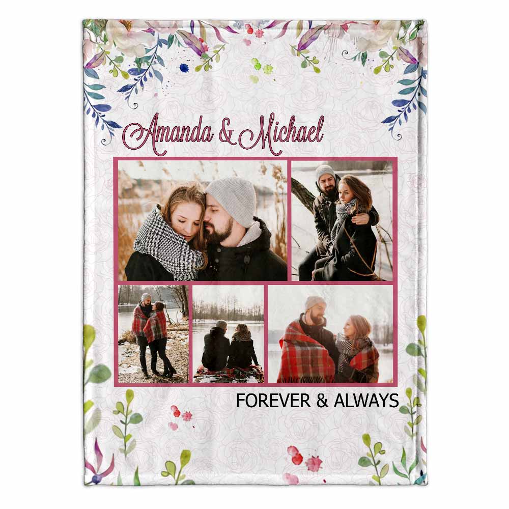 You're All I Need - Personalized Couple Blanket