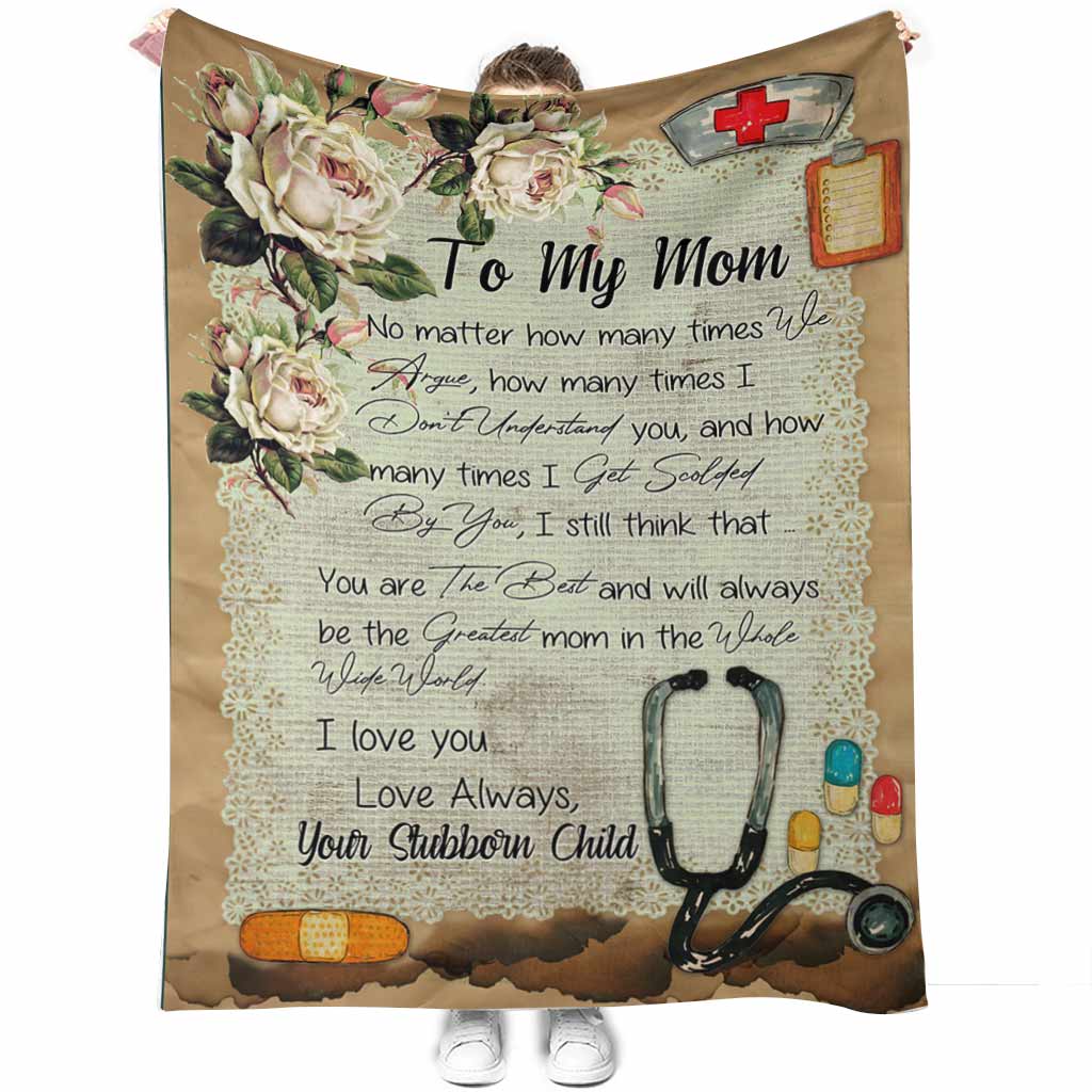 To My Mom - Nurse Blanket