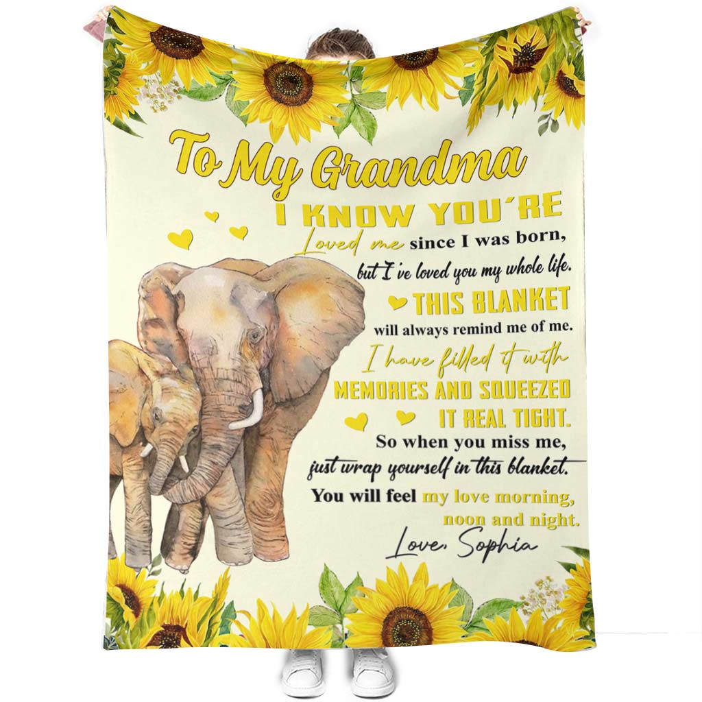 I've Loved You My Whole Life - Gift for grandma, sister, mom, grandma, aunt - Personalized Blanket
