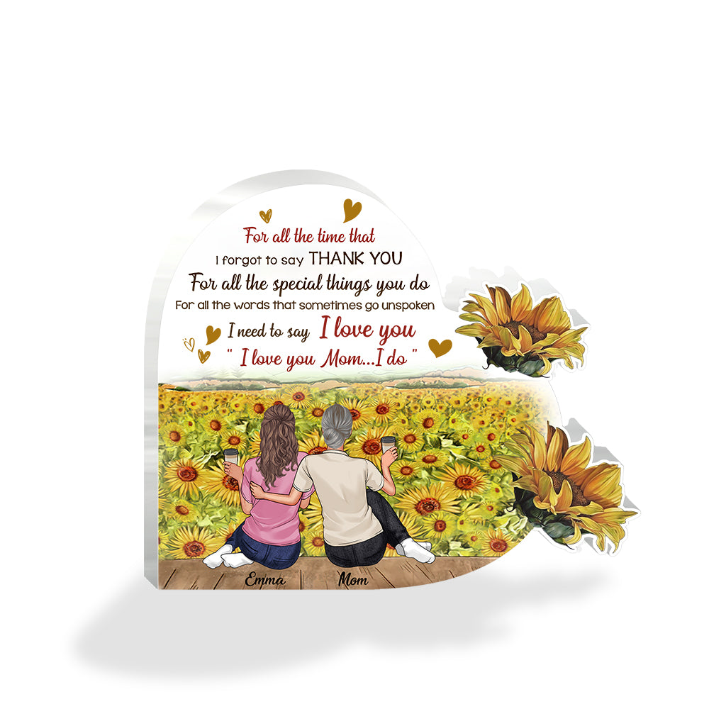 Mom You Are My Sunshine - Personalized Mother's Day Mother Custom Shaped Acrylic Plaque