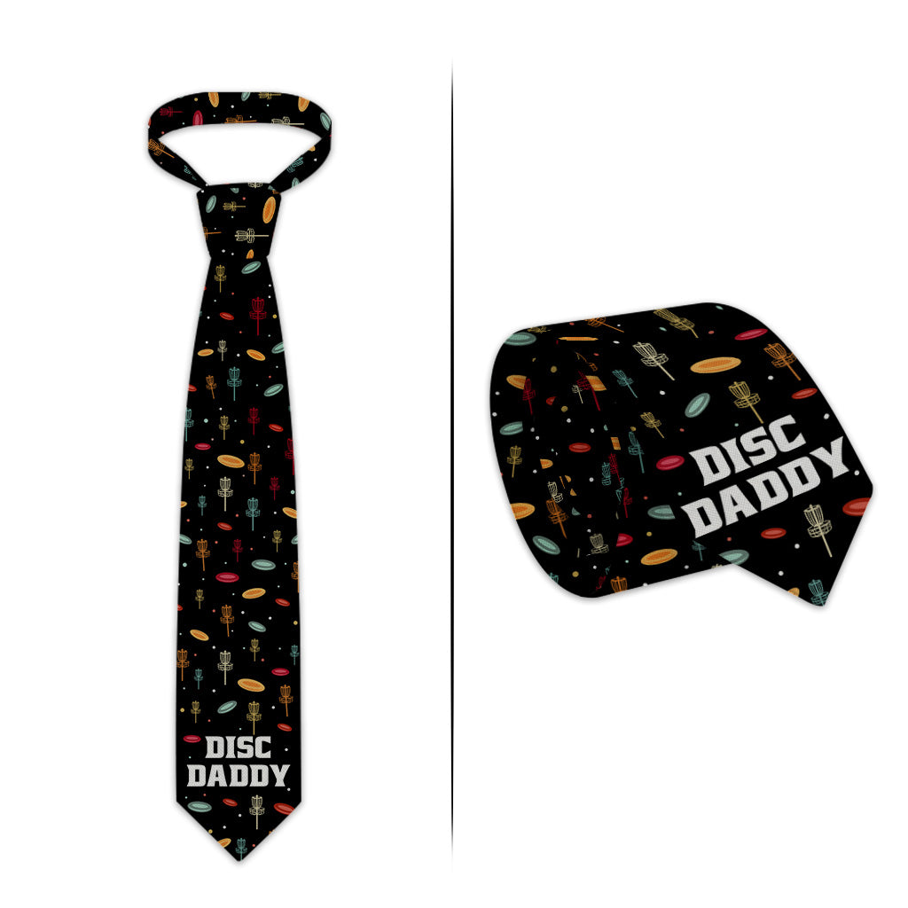 Disc Daddy - Disc Golf gift for dad, grandpa - Personalized Necktie