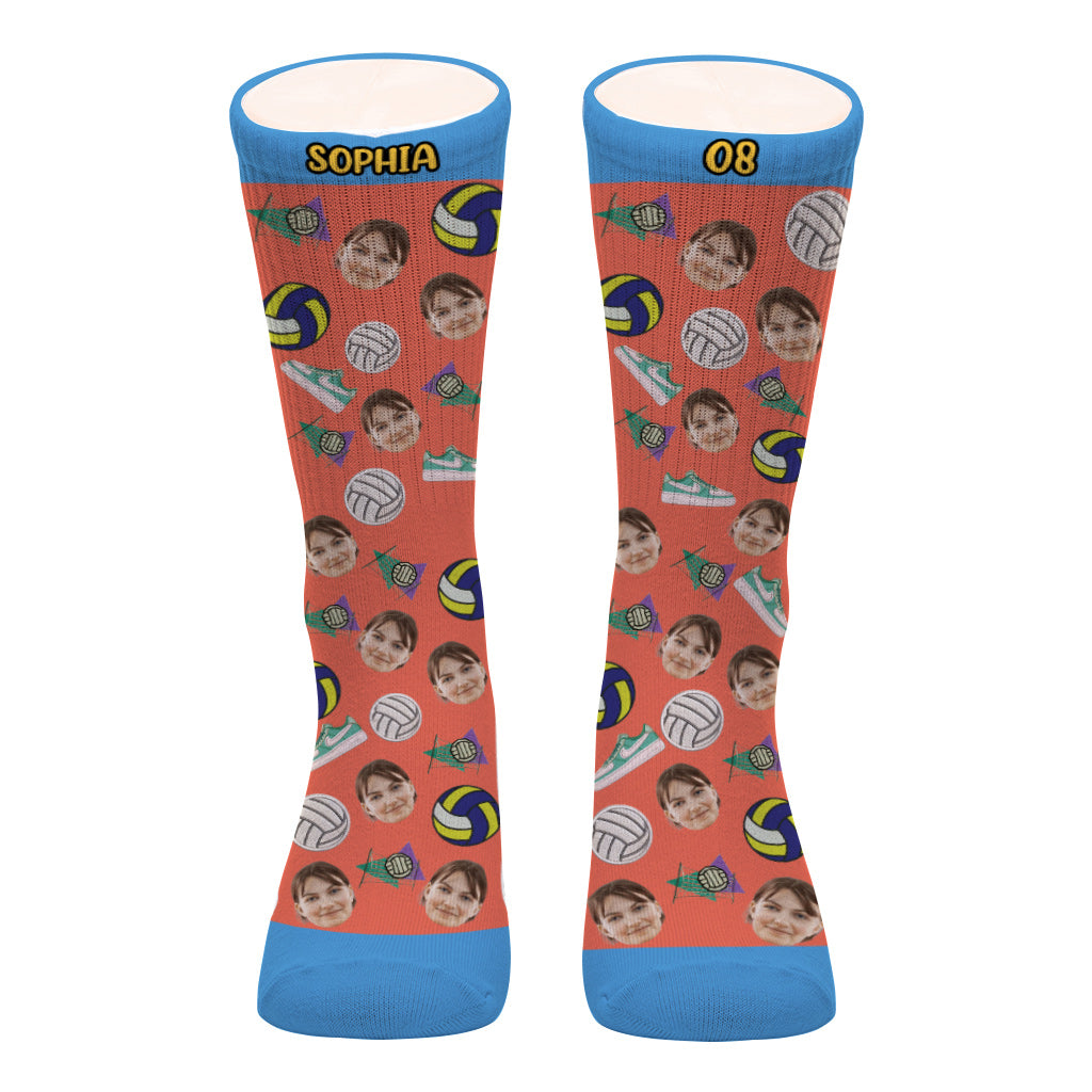 I'd Rather Be Playing Volleyball - Personalized Volleyball Socks