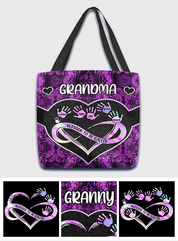 Blessed To Be Called Grandma - Personalized Mother's Day Grandma Tote Bag