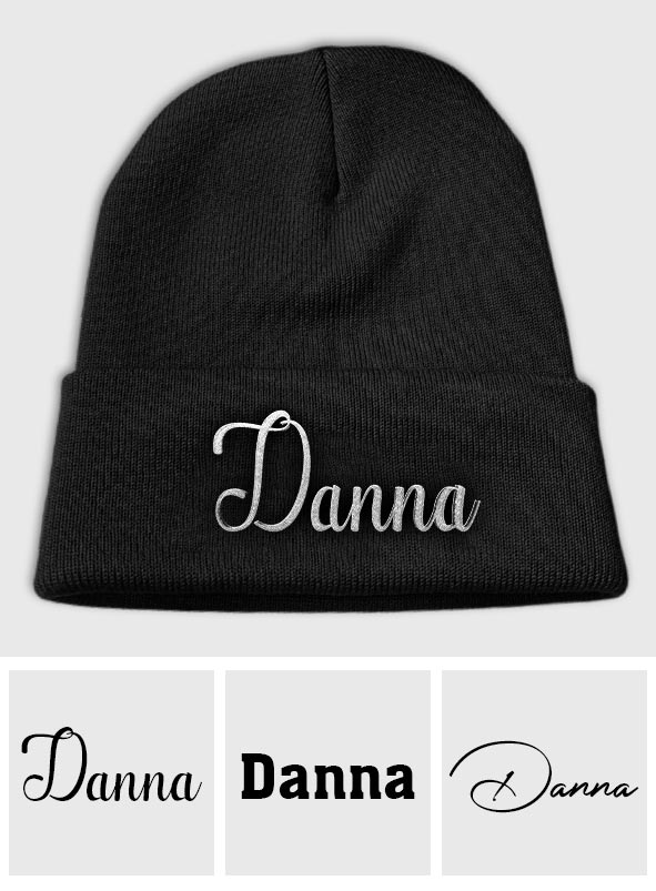 Custom Name - Personalized Bestie Embroidered Beanie