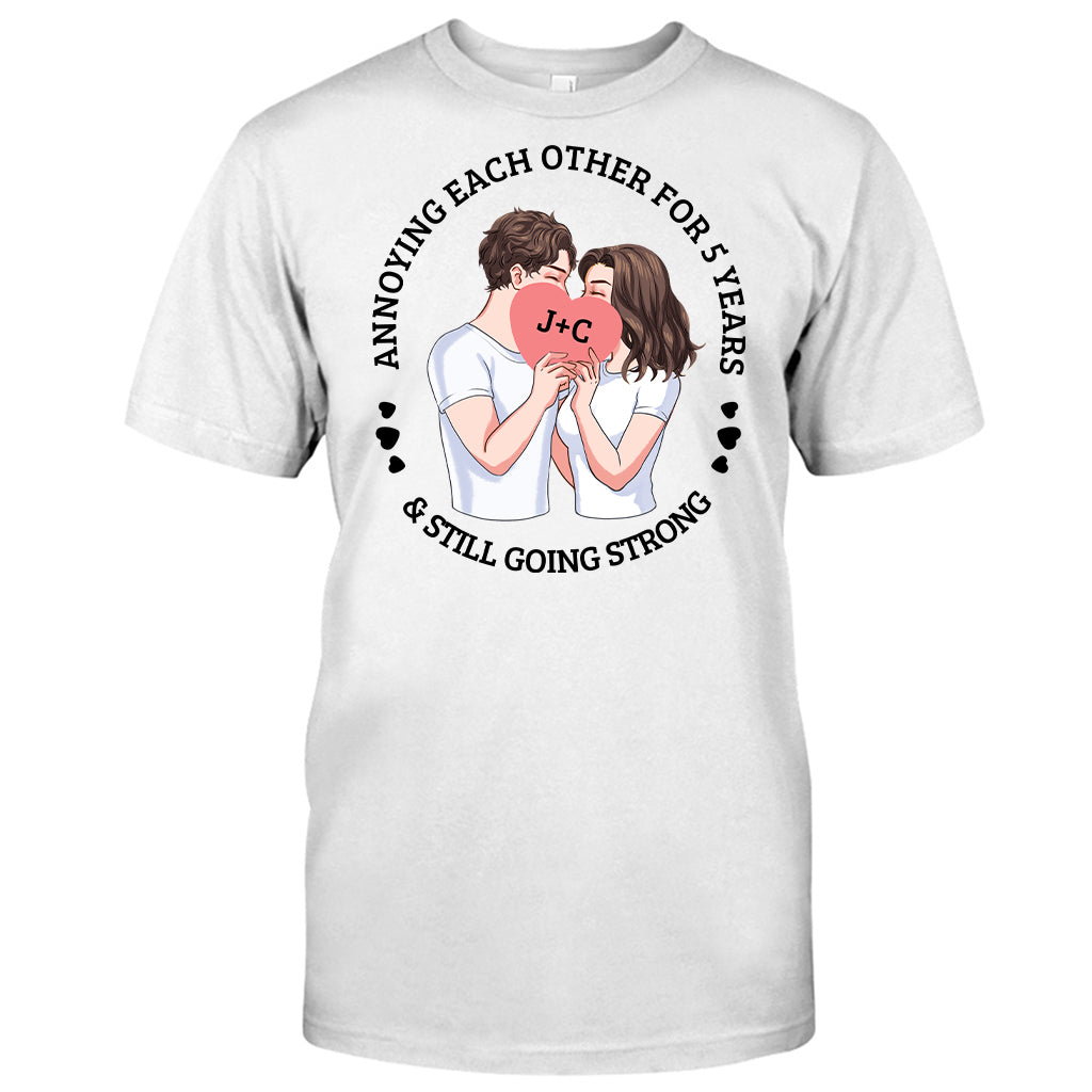 Annoying Each Other For Years And Still Going Strong - Personalized Couple Couple T-shirt and Hoodie