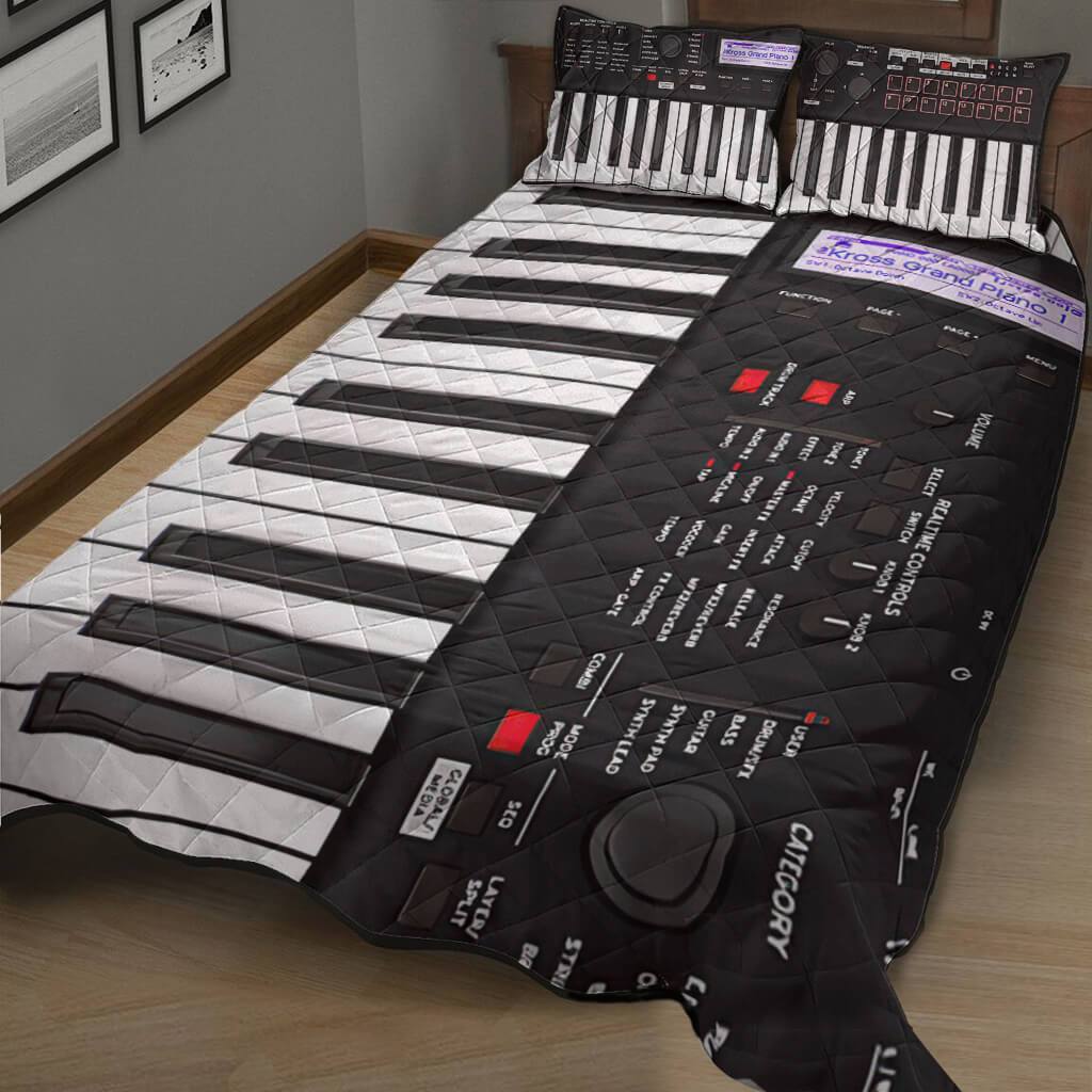 Digital Piano - Piano Quilt Bed Set