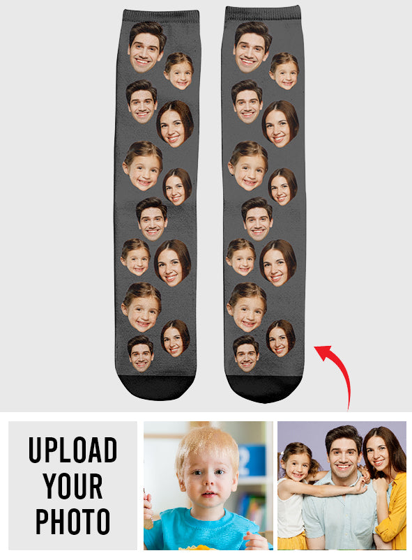 Custom Face - Personalized Family Socks