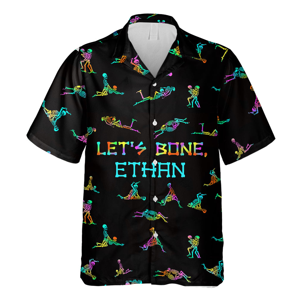 Let's Bone - Personalized Skull Hawaiian Shirt